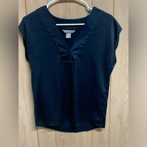 Size 2 Navy Blue H&M Blouse